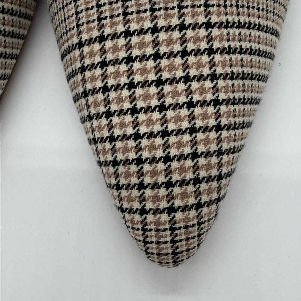 Ann Taylor Checkered Pointed-Toe Mules‎ 7 1/2M - Picture 2 of 5